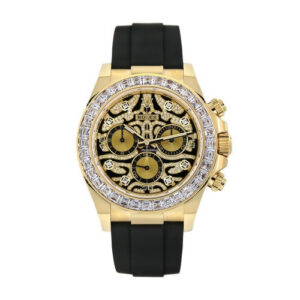 Daytona Eye of the Tiger Yellow Gold rubber strap - Code: RLX1165