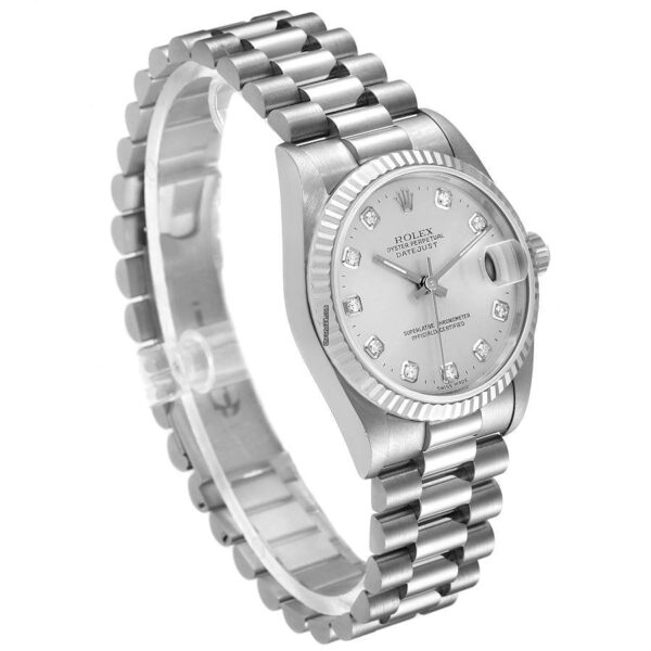 Datejust 31 Diamond Silver Dial Ladies Watch Swiss Made - Code: SW043 - Image 2