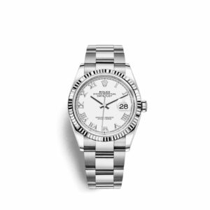 Datejust 36 Automatic White Dial Ladies Oyster Watch Swiss Made - Code: SW044