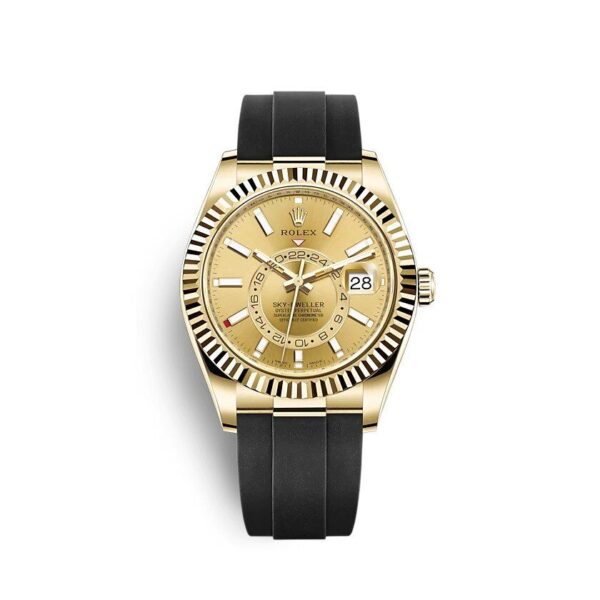 Sky-Dweller Automatic Yellow Gold Dial Swiss Made - Oysterflex