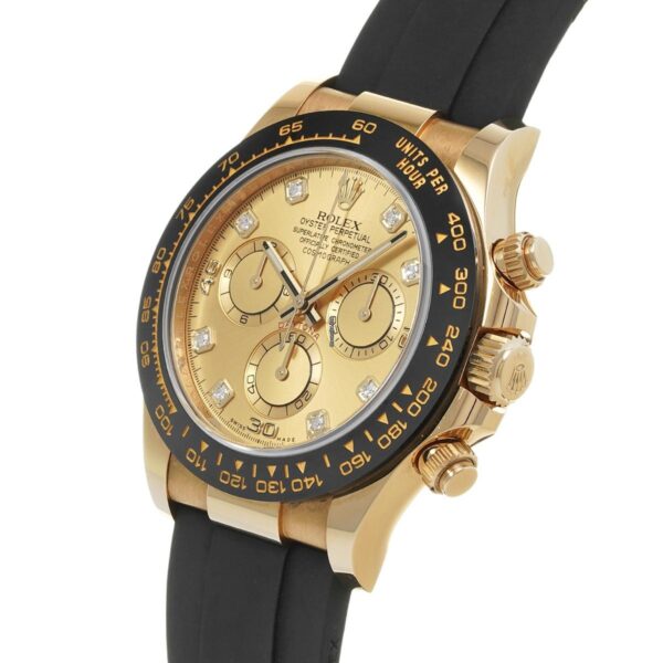 Cosmograph Daytona 116518LNG Yellow Gold Champagne Dial Diamonds - Image 2