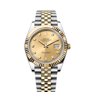 Datejust 41mm Steel and Yellow Gold 126333 Champagne Diamond Jubilee