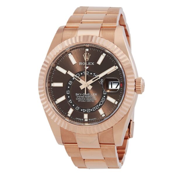 Sky-Dweller Chocolate dial Automatic Men's Everrose Gold