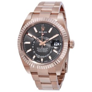 Sky-Dweller Dark Rhodium Automatic Men's 18kt Everrose Gold