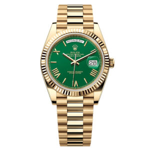 Rolex Day-Date 40 | REF. 228238 | Green Dial | Box & Papers | 18k Yellow Gold